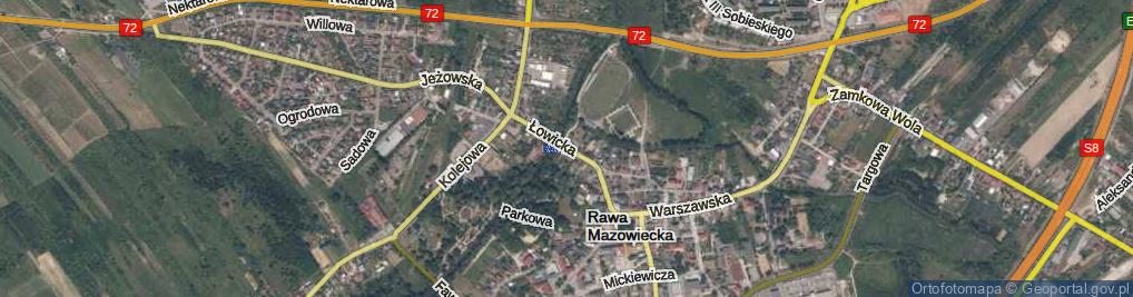 Zdjęcie satelitarne Łowicka ul.